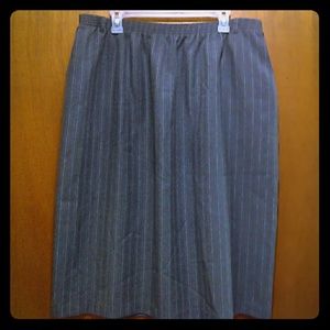 Alfred Dunner Pinstripe Skirt, 22W
